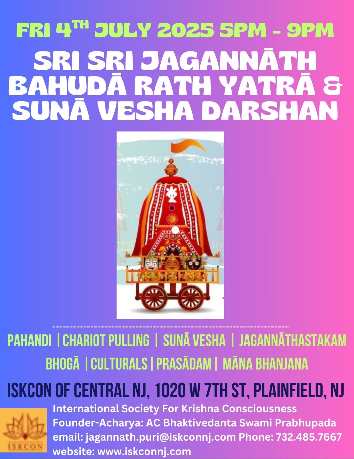 SRI SRI JAGANNÄTH BAHUDÃ RATH YATRÃ & SUNÄ VESHA DARSHAN